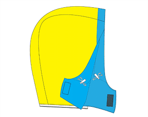 JKT001 Waterproof Jacket Technical Drawing